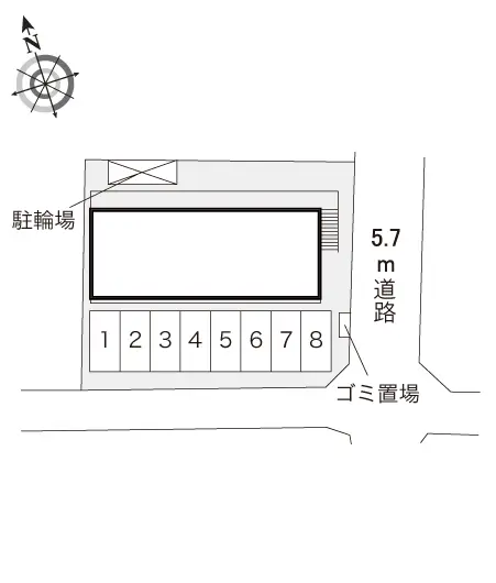 ★手数料０円★生駒郡斑鳩町興留６丁目　月極駐車場（LP）